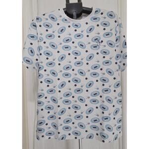Original Penguin Mens Medium Performance T-Shirt Tennis Print Wicking NWT‎
